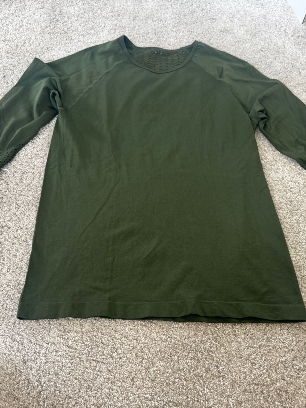 Women’s Dark Olive Scoop Neck Lightweight Knit Sweater